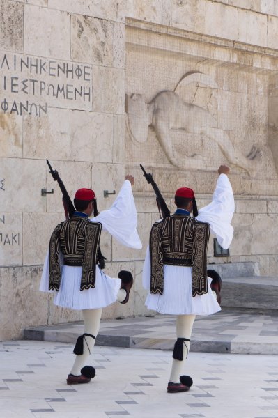 Relève de la garde à Athènes