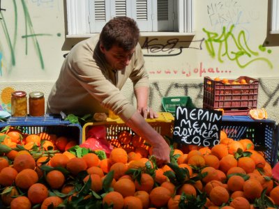 Marché à Athènes