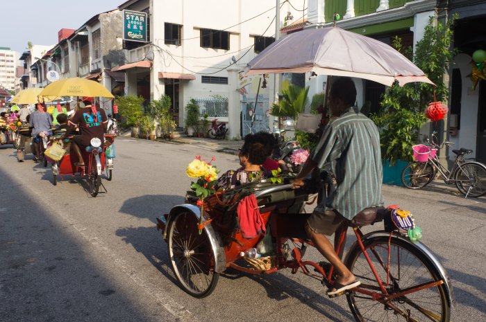 Trishaws à Penang