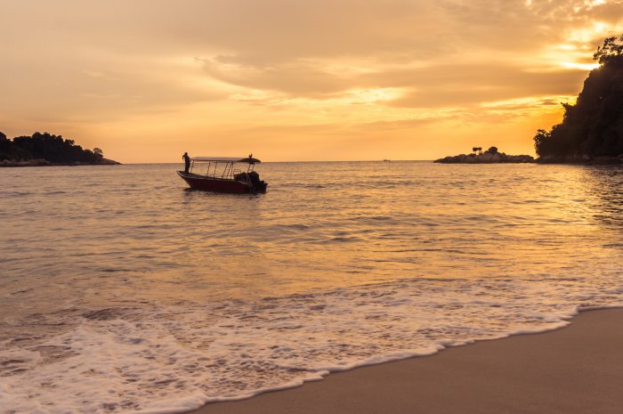 Coucher de soleil sur l'île de Pangkor