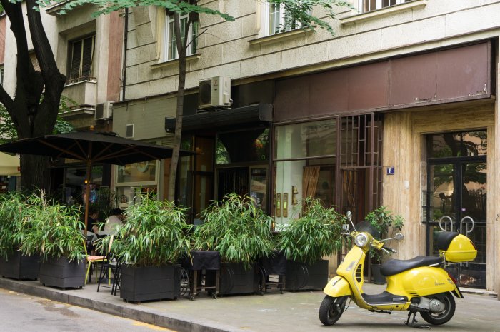 Terrasse de bar à Belgrade