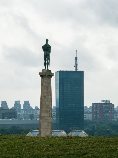 Pobednik statue, parc de Kalemegdan, Belgrade