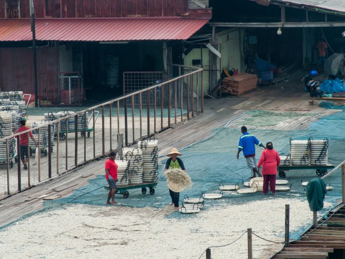 Pêcheurs à Pangkor, Malaisie