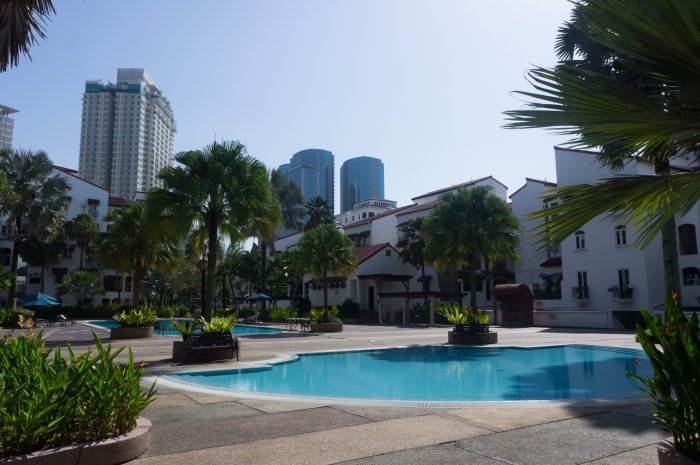 Piscine de résidence à Kuala Lumpur