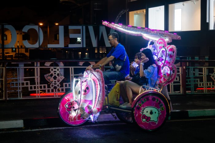 Trishaw lumineux, Melaka