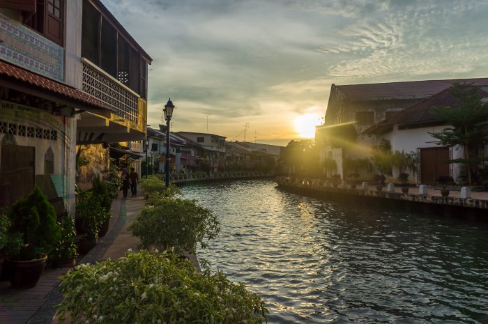 Melaka de nuit, Malaisie
