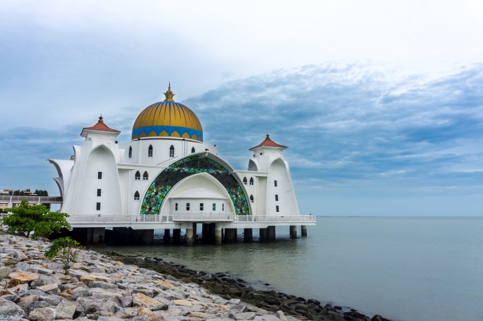 Malacca Straits Mosque, Malaisie