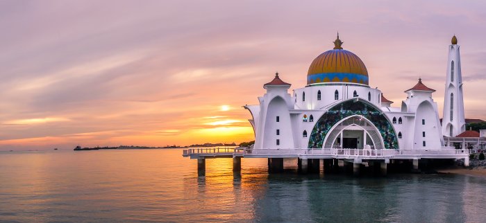 Malacca Straits Mosque, Malaisie