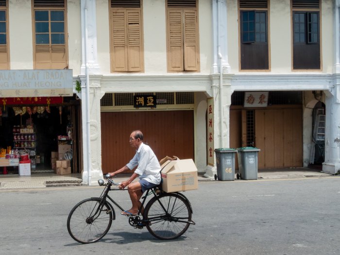 Vélo à Melaka, Malaisie