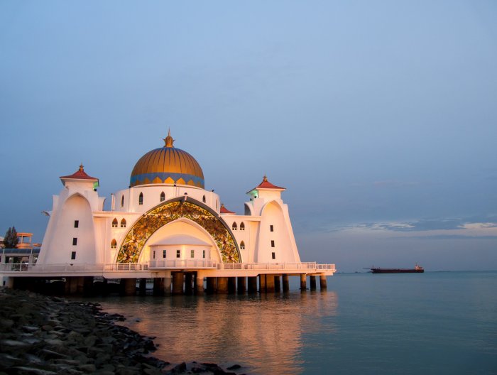 Malacca Straits Mosque, Malaisie