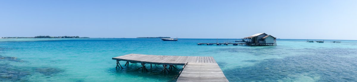 Ponton à Karimunjawa, Indonésie