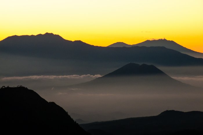 Lever de soleil sur le mont Bromo, Java, Indonésie