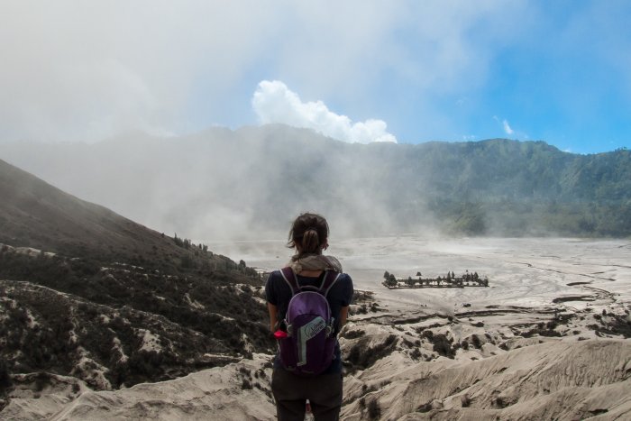 Vue du haut du Mont Bromo, Indonésie