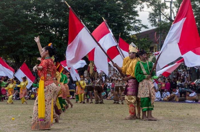 Fête de l'indépendance à Ubud, Bali