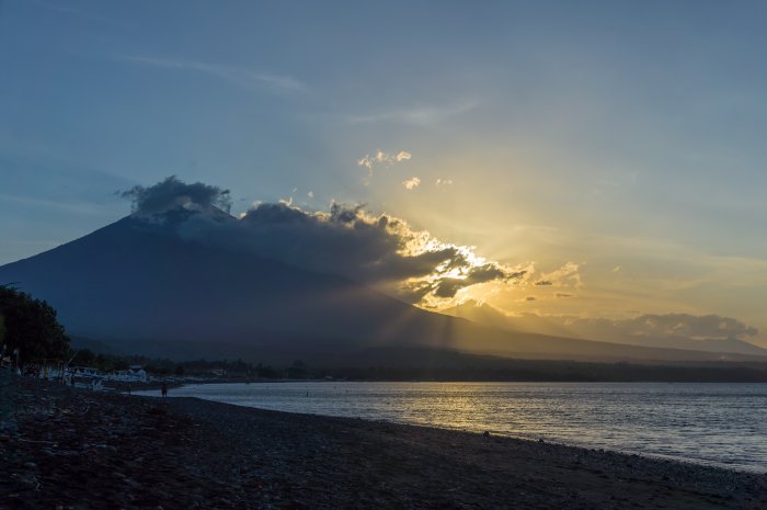 Coucher de soleil à Amed, Bali