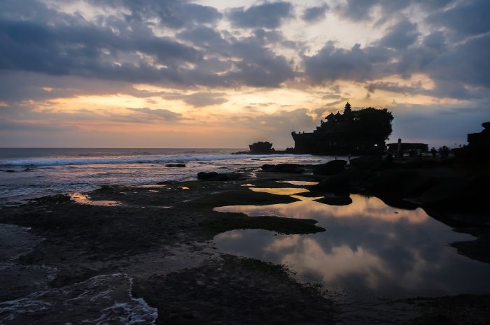 Tanah Lot au coucher du soleil, Bali