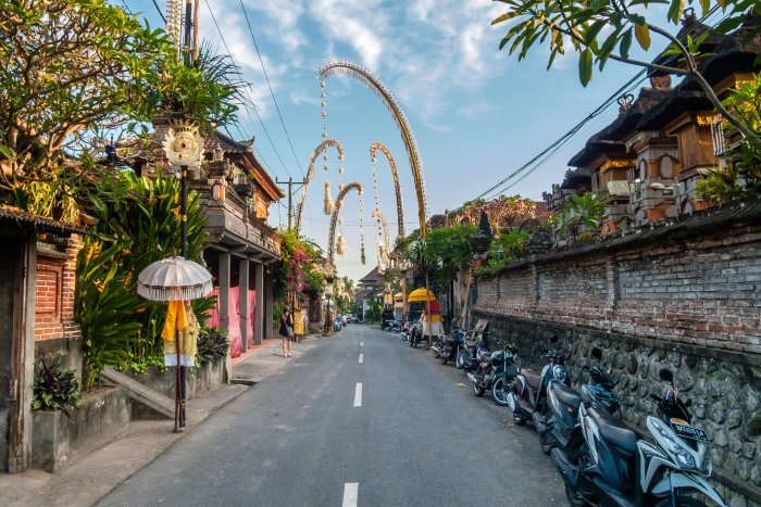 Rues d'Ubud, Bali, Indonésie