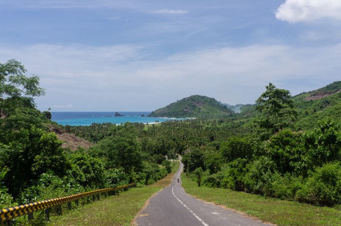 Route vers la plage de Mekaki, Lombok