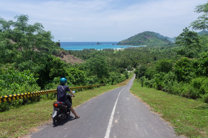 Route vers la plage de Mekaki, Lombok