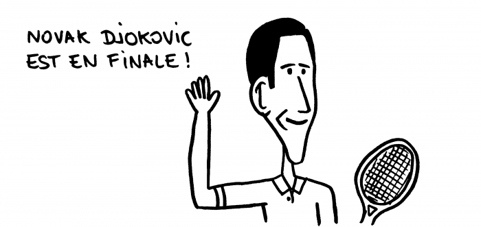 Dessin : Djokovic en finale