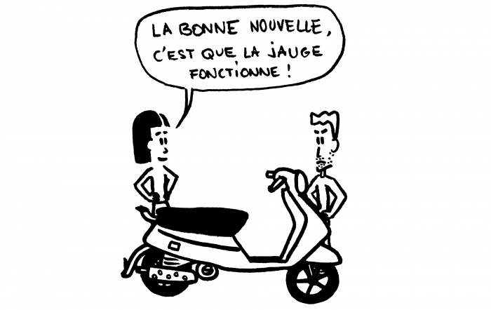 Dessin : panne d'essence