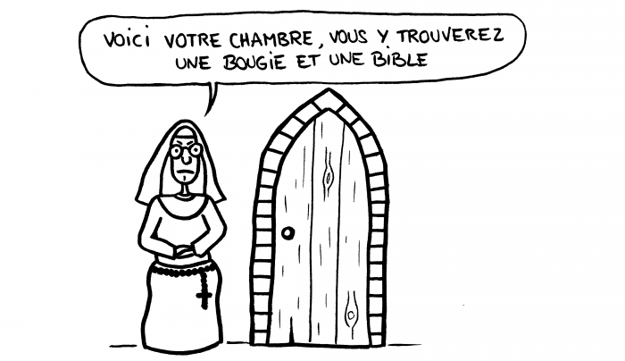 Dessin : hôtel au convent