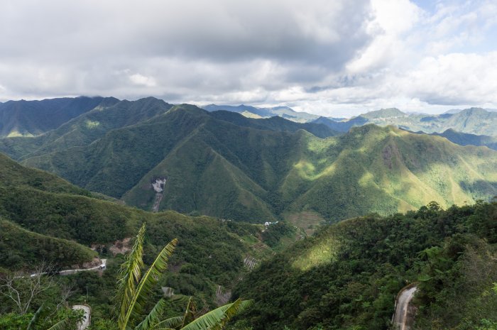 Montagnes près de Batad, Philippines