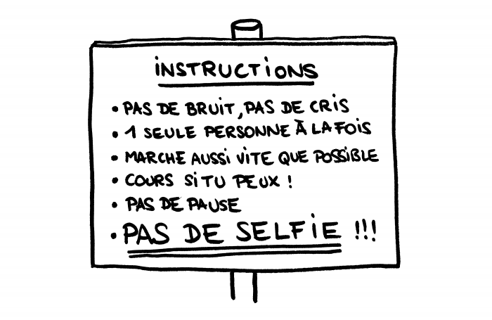 Panneau instructions éboulement Batad