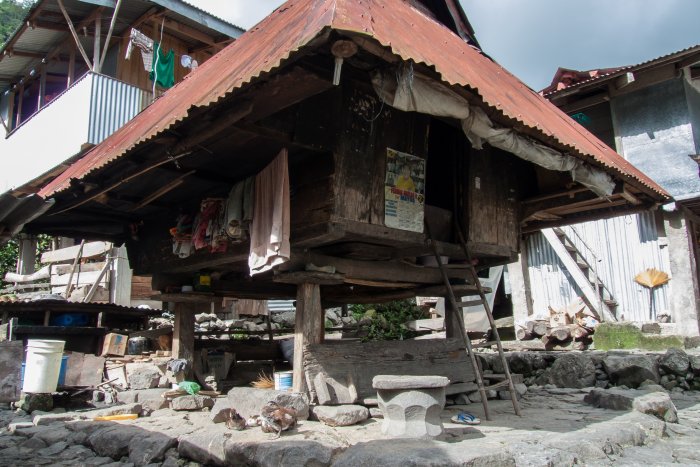 Maison traditionnelle à Batad, Philippines