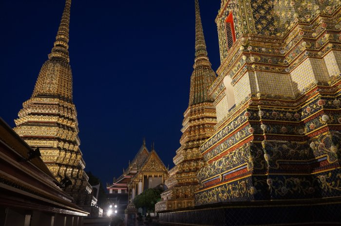 Temple Wat Pho de nuit, Bangkok