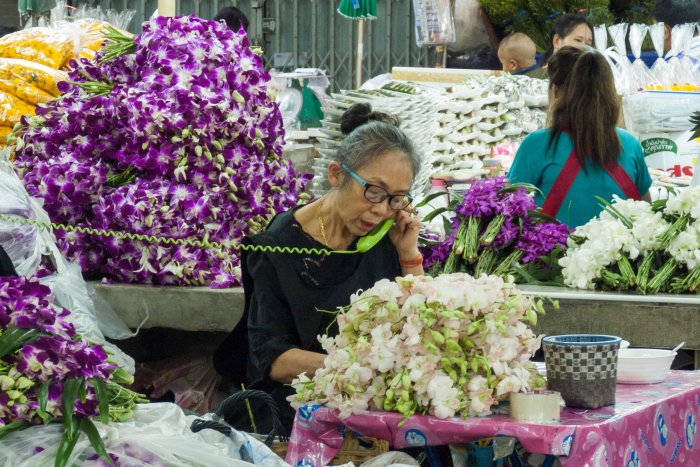 Marché aux fleurs de Bangkok
