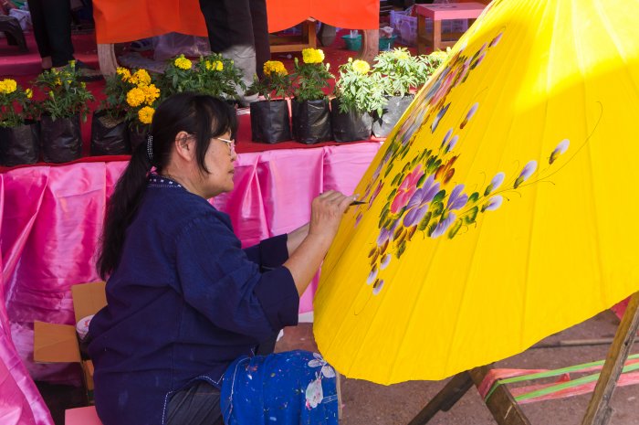 Festival des ombrelles, Bo Sang, Chiang Mai