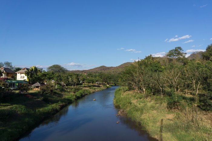 Rivière à Pai, Thaïlande