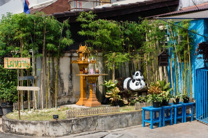 Quartier mignon de Chiang Mai, Thaïlande