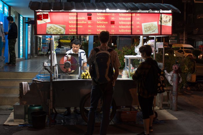 Vendeur de rotis, Chiang Mai