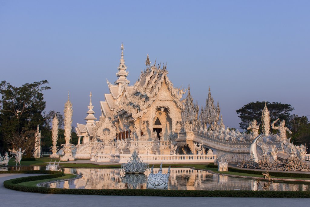 White temple, Chiang Rai, Thaïlande