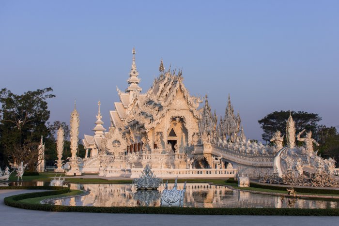 White temple, Chiang Rai, Thaïlande