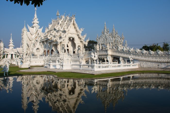 White temple, Chiang Rai, Thaïlande