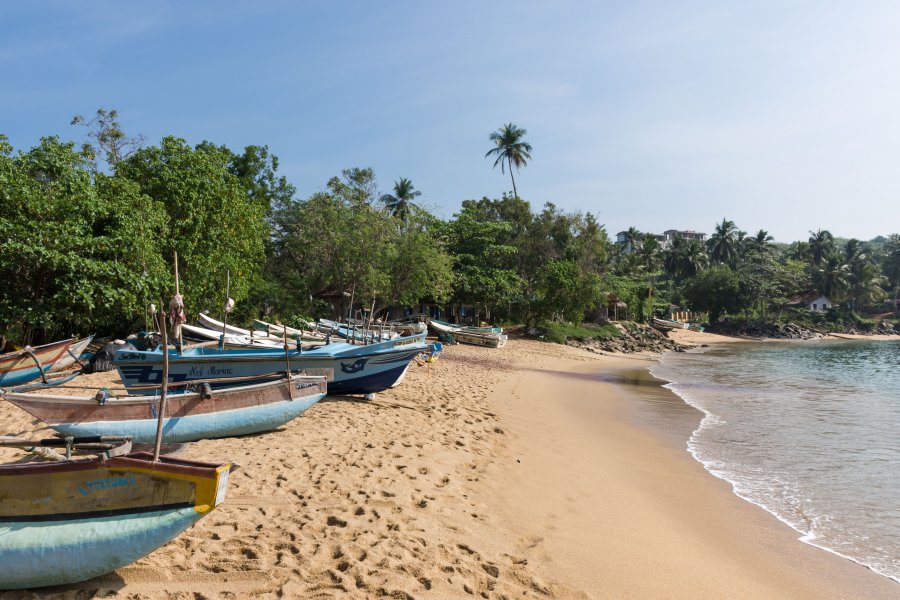 Plage d'Unakuruwa, Sri Lanka