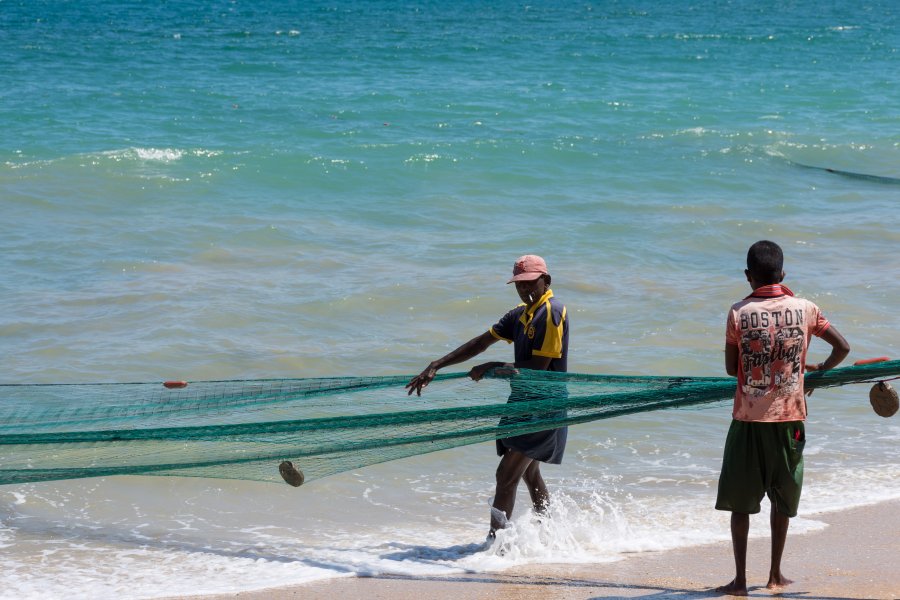 Pêcheurs à Tangalle, Sri Lanka