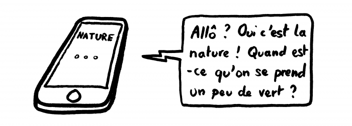 Dessin : L'appel de la nature