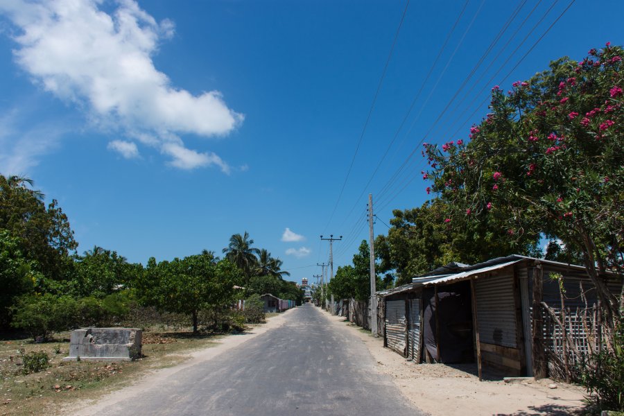 Route sur l'île Nainativu