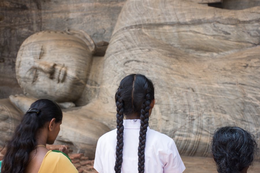 Bouddha couché, Polonnaruwa, Sri Lanka