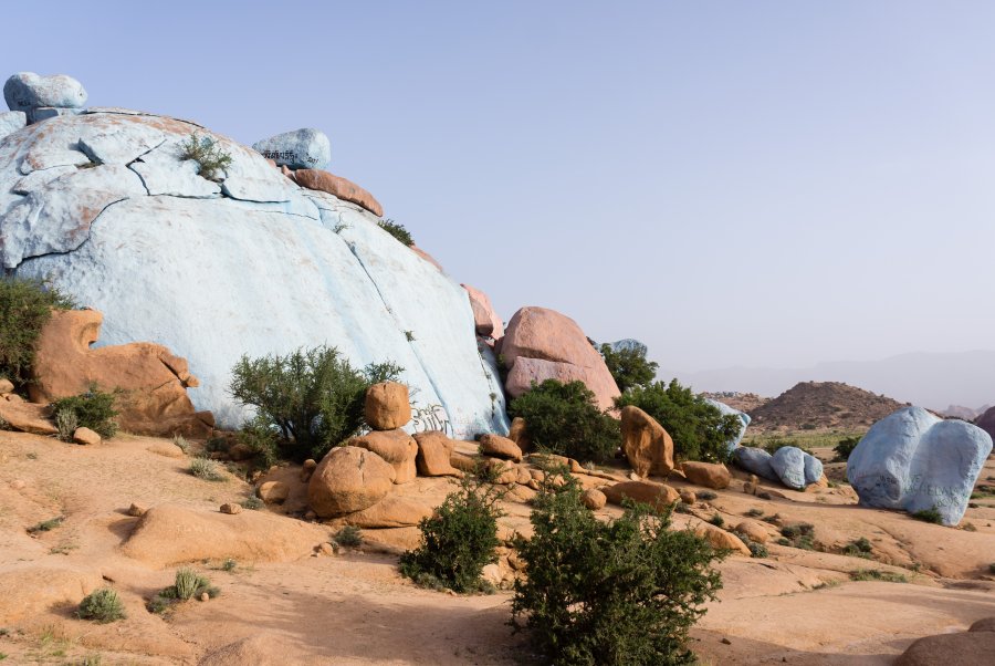 Rochers bleus de Tafraout, Maroc