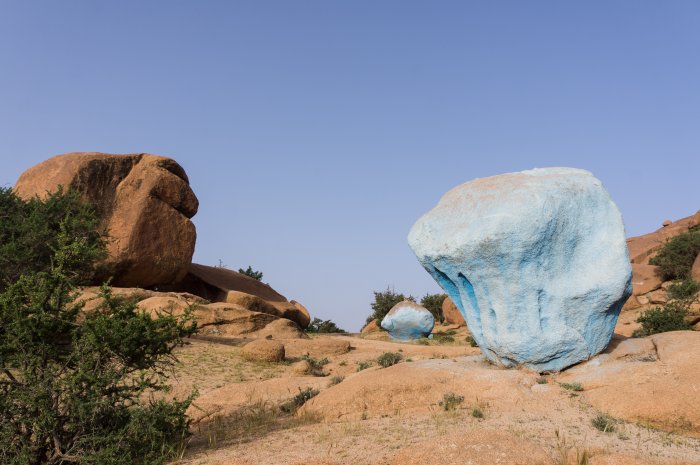 Rochers bleus de Tafraout, Maroc