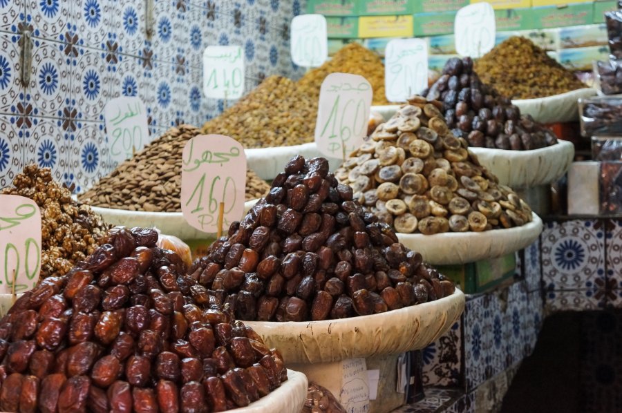 Fruits secs, Fès, Maroc