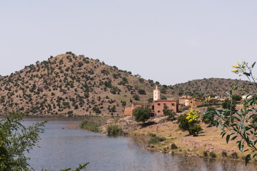 Route entre Agadir et Tafraout, Maroc