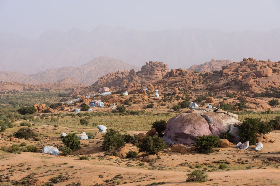 Rochers bleus de Tafraout, Maroc