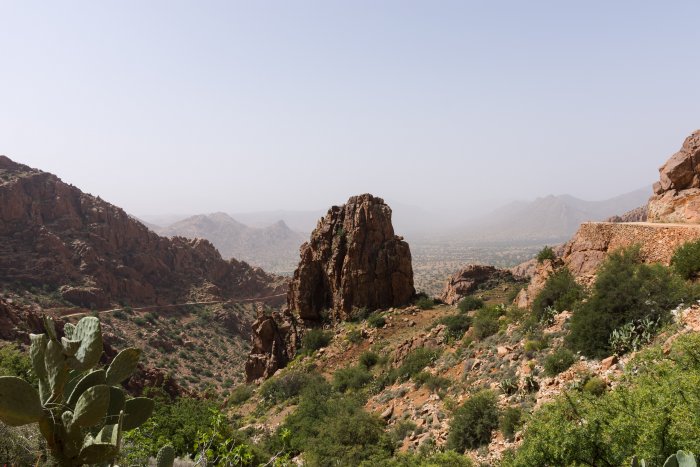 Route vers Tagdicht, Maroc