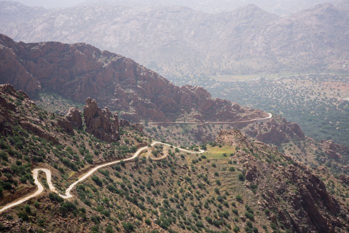 Route vers Tagdicht, Maroc